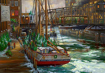 Yuletide Cargo painting by Eric Forsberg